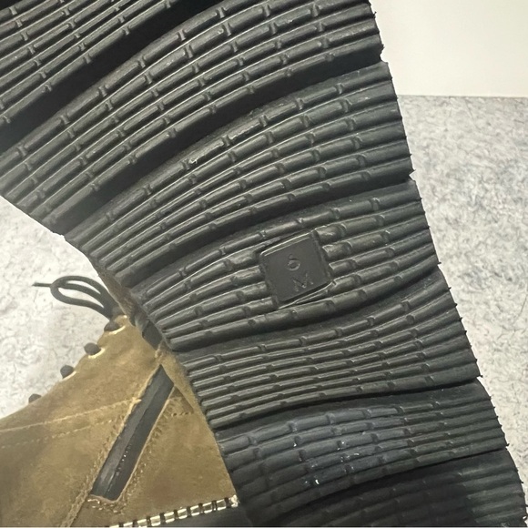 NEW Priori Green Suede Leather Lace Up Zip Boots Size 6 - Picture 8 of 8